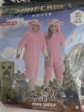 Minecraft Pink Sheep Kids Costume